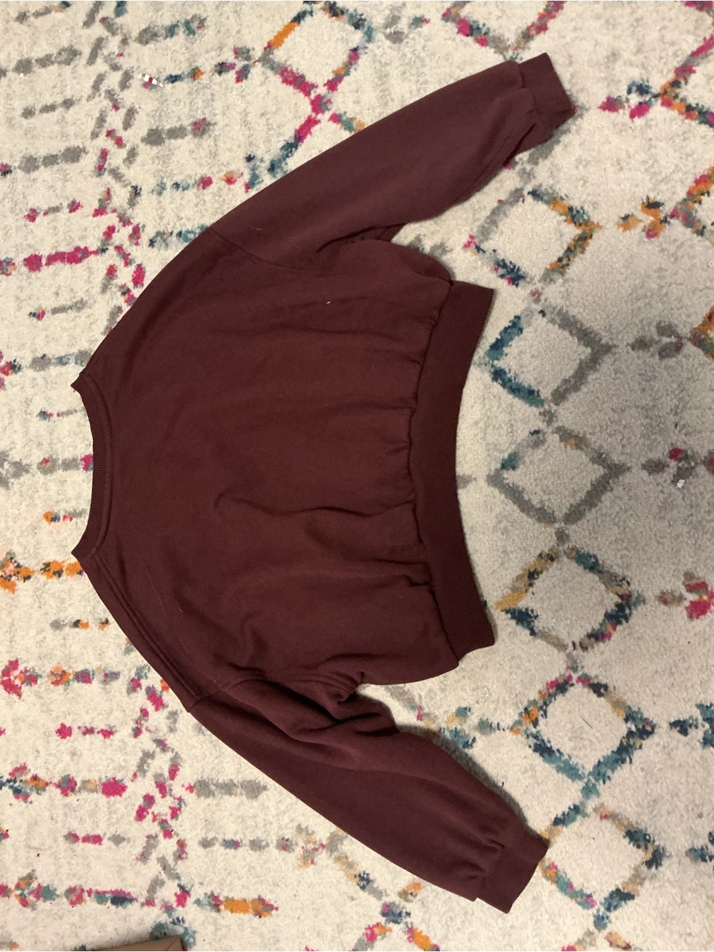 Kids Nike Maroon Pullover Sweatshirt - Classic Crewneck